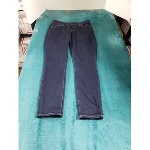 Lucky Brand Jeans Size 0 Womens Blue Stretch Pant Denim Mid Rise Lolita Capri
